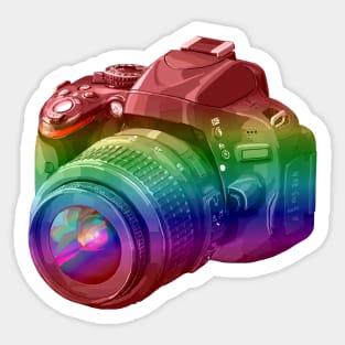 Rainbow Camera Sticker